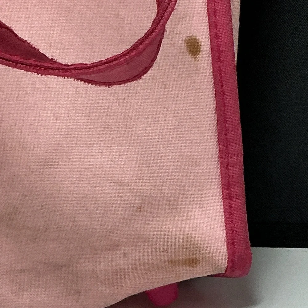 1983 Vintage Cabbage Patch Kids Doll Face Canvas Pink Bag Purse Tote Wallet Rare